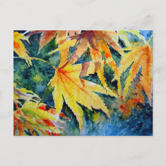 Herbst Gold Postkarte