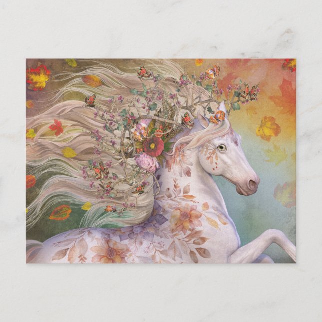 Herbst-Gold-Postkarte Postkarte (Vorderseite)