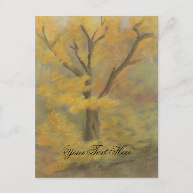 Herbst-Gold-Postkarte Postkarte (Vorderseite)