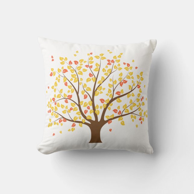 Herbst-Goldbaum-Pillow Kissen (Vorderseite)