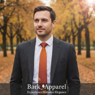 Herbst-Goldfolien-Blattmuster Krawatte