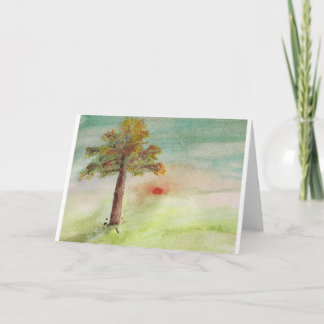 Herbst Grußkarte / Erntedank Feiertagskarte