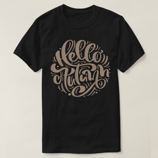 Herbst Hallo Frauen Grafik T-Shirt (Design vorne)
