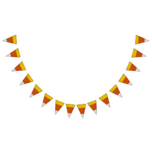 Herbst Halloween Glittery Candy Corn Wimpelkette