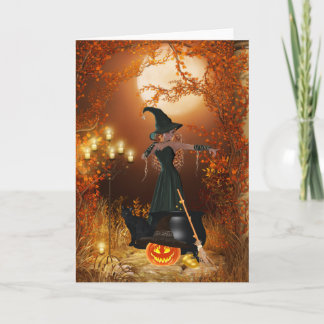 Herbst Halloween Karte