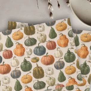 Herbst Halloween Kürbis Vintage Seidenpapier