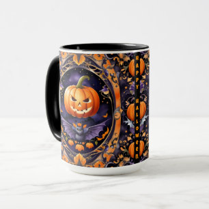 Herbst-Halloween-Trendy-Kürbissammlung Tasse