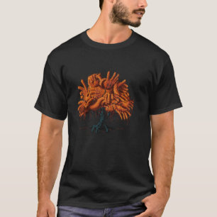 Herbst Hände Baum Illustration Naturschützer Ca T-Shirt