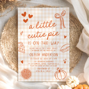 Herbst Handgezeichnete Kleine Süße Baby Shower Einladung