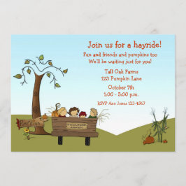Herbst Hayride, Wagen, Kinder Einladung