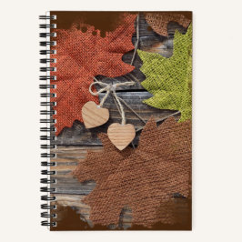 Herbst-Heart-Notebook Notizbuch