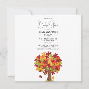 Herbst Herbst-Ahornbaum-Babydusche