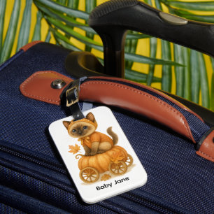 Herbst Herbst Baby Dusche für Katzen Liebhaber Gep Gepäckanhänger