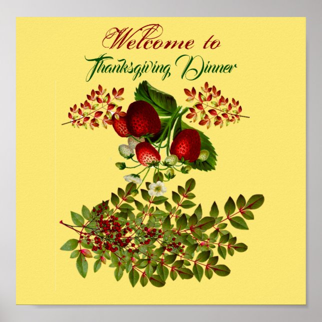 Herbst & Herbst Berry Foliage Poster (Vorne)