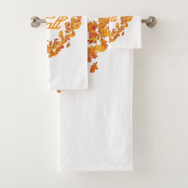 Herbst Herbst-Blätter Badhandtuch Set (Insitu)