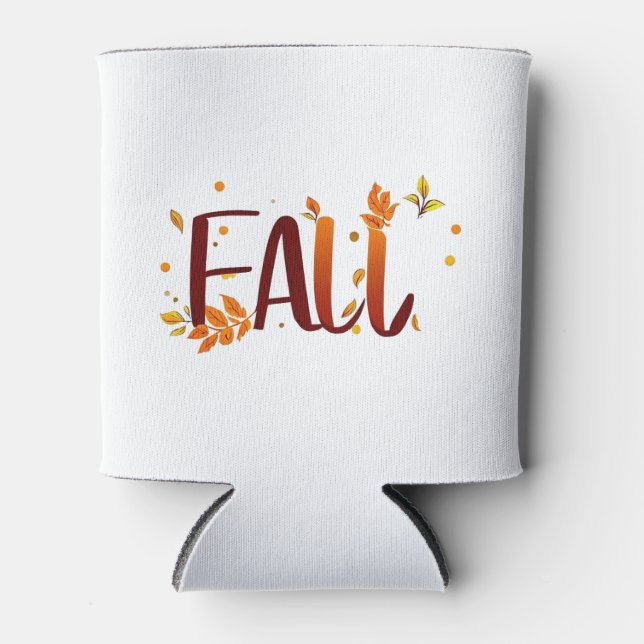 Herbst/Herbst/Blätter Dosenkühler (Vorderseite)