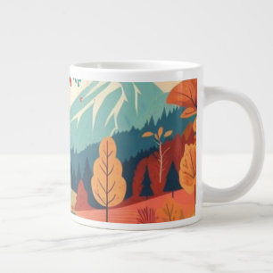Herbst/Herbst/Blätter/farbig Jumbo-Tasse
