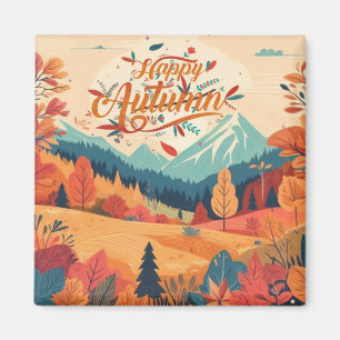 Herbst/Herbst/Blätter/farbig Magnet