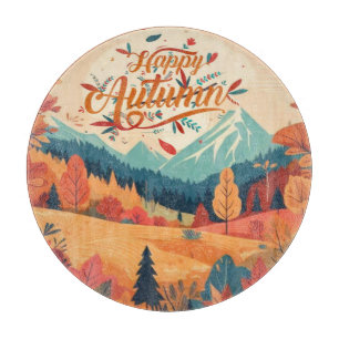 Herbst/Herbst/Blätter/farbig Schneidebrett