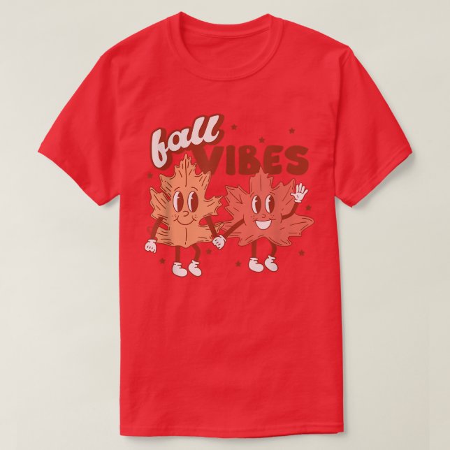 Herbst-Herbst-Blätter & Pumpkin Bitte fallen als T-Shirt (Design vorne)