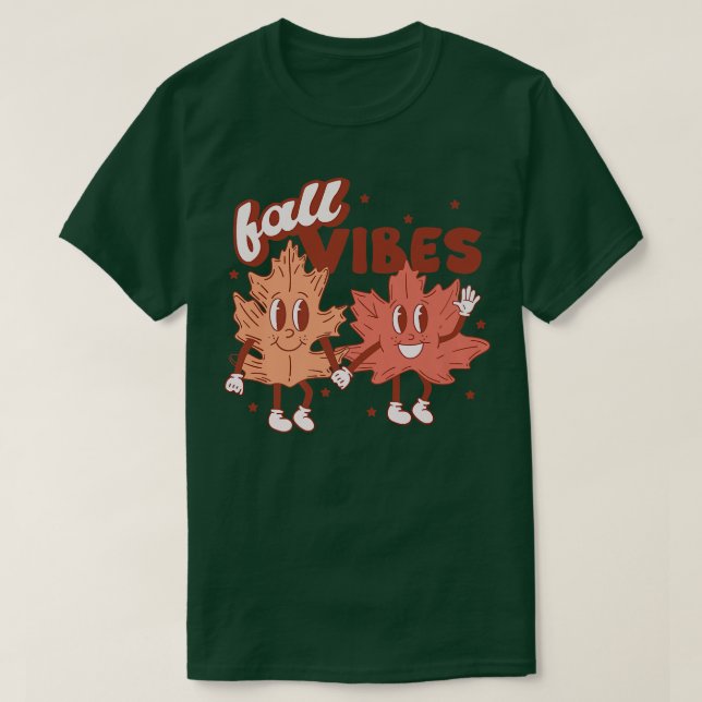 Herbst-Herbst-Blätter & Pumpkin Bitte fallen als T-Shirt (Design vorne)