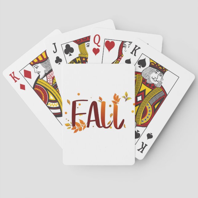 Herbst/Herbst/Blätter Spielkarten (Rückseite)