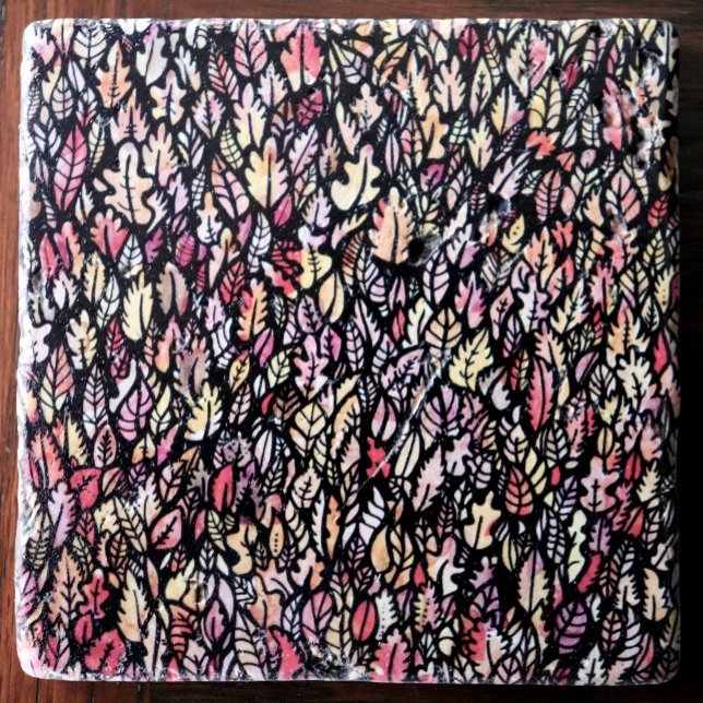 Herbst Herbst-Blätter Steinuntersetzer (Von Creator hochgeladen)