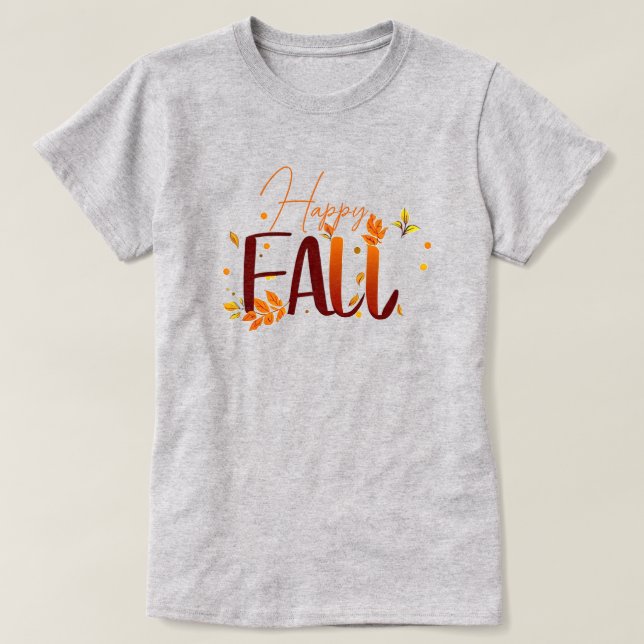 Herbst/Herbst/Blätter T-Shirt (Design vorne)