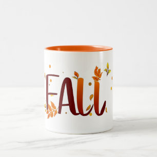Herbst/Herbst/Blätter Zweifarbige Tasse