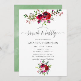 Herbst - Herbst Blumenbrunch und Bubbly Einladung