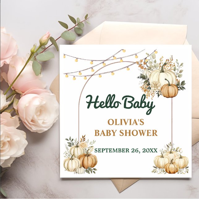 Herbst Herbst Erntedank Party Kinderdusche Serviette (Von Creator hochgeladen)