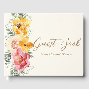 Herbst Herbst Floral Wedggbook Gästebuch