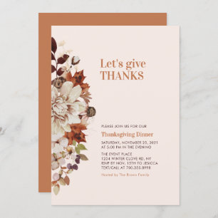 Herbst/Herbst-Freunde geben /Dank für das Abendess Einladung