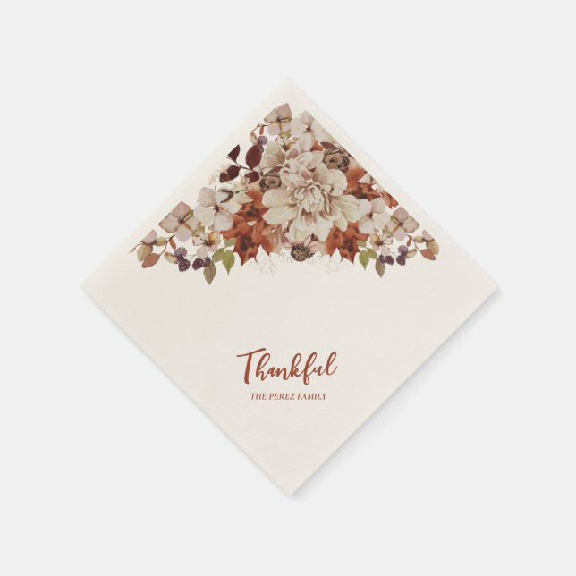 Herbst/Herbst-Freunde geben /Dank für das Abendess Serviette (Ecke)
