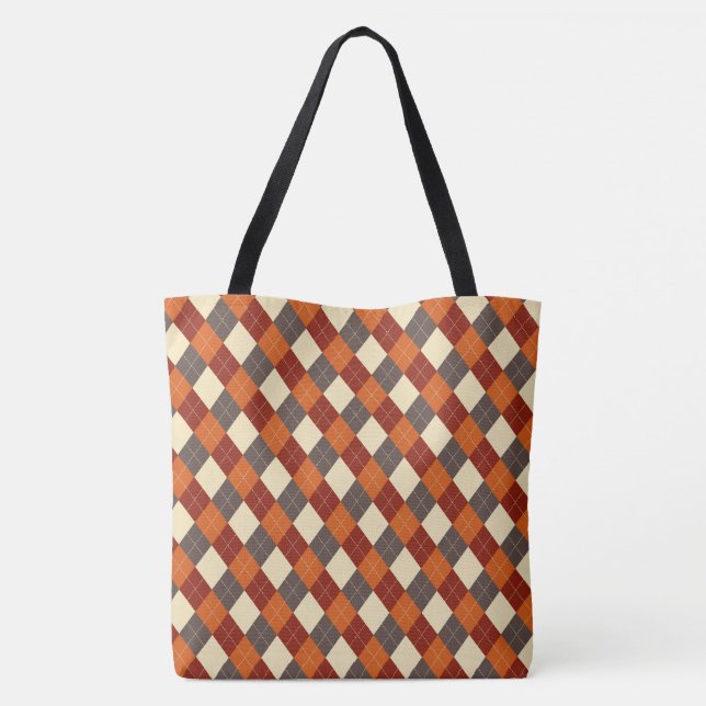 Herbst/Herbst Gingham-Muster (Rückseite)
