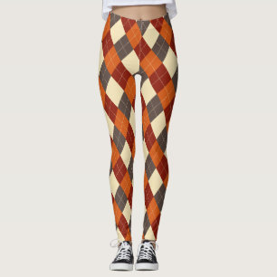 Herbst/Herbst Gingham-Muster Leggings
