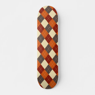 Herbst/Herbst Gingham-Muster Skateboard