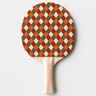 Herbst/Herbst Gingham-Muster Tischtennis Schläger
