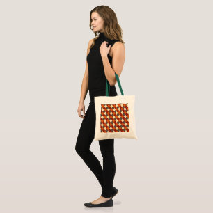 Herbst/Herbst Gingham-Muster Tragetasche