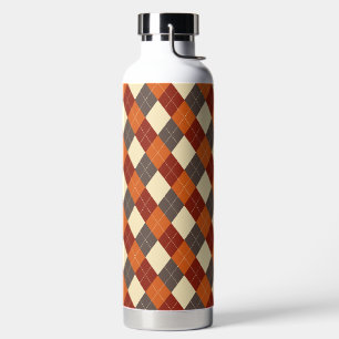 Herbst/Herbst Gingham-Muster Trinkflasche