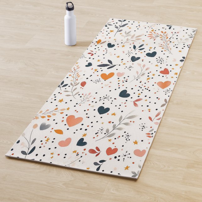 Herbst/Herbst Gingham Muster Yoga Mat: Blumenyoga Yogamatte (Beispiel)