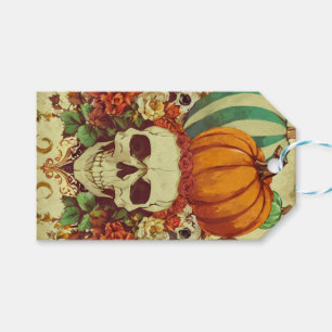 Herbst/Herbst/Halloween/Kürbis/Skelett Geschenkanhänger