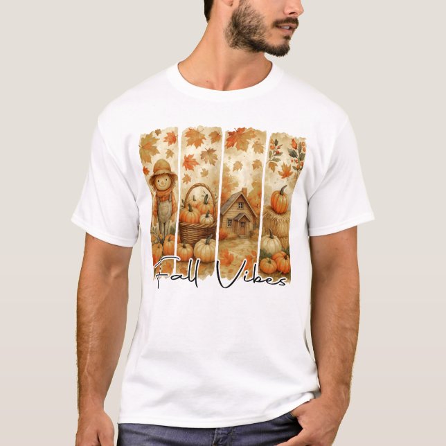 Herbst Herbst Herbst Land Leben Frauen Mädchen T-Shirt (Vorderseite)