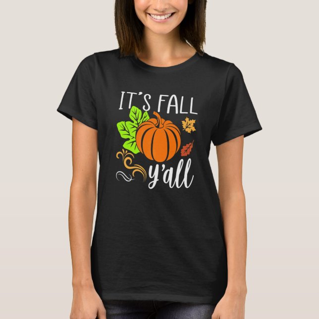 Herbst Herbst Herbst Wasserfarbe T-Shirt (Vorderseite)
