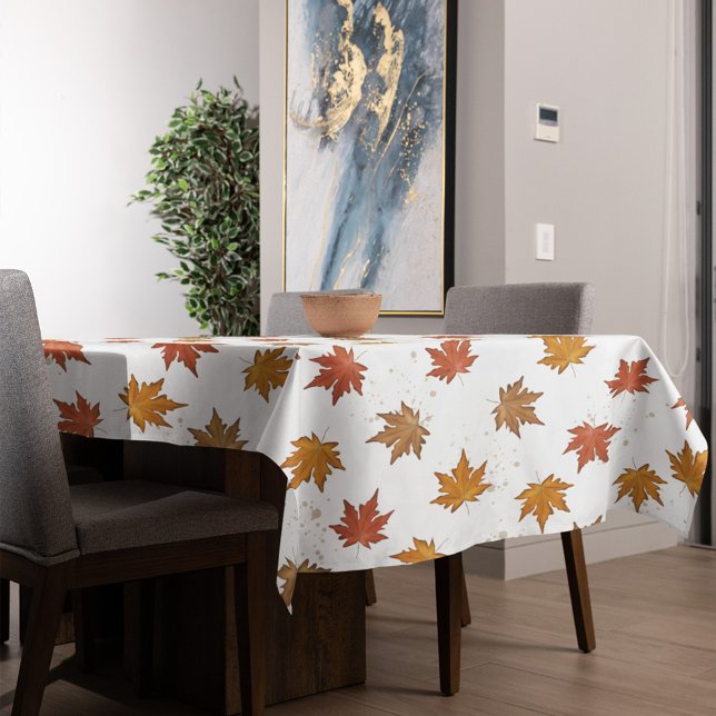 Herbst Herbst Herbstlaube Einfache Vegetation Tischdecke (Beautiful fall foliage simple maple leaves table cloth)