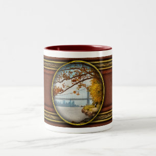 Herbst - Herbst in den Pallisades Zweifarbige Tasse