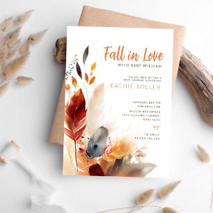 Herbst Herbst in Liebe Babydusche Einladung
