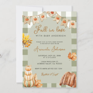 Herbst Herbst in Liebe Pumpkin Baby Dusche Einladung