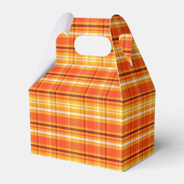 Herbst Herbst Kariert Geschenkschachtel (Vorderseite)