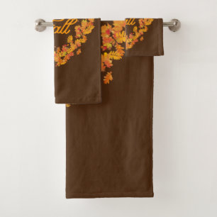 Herbst Herbst Leaves Badetuch Set